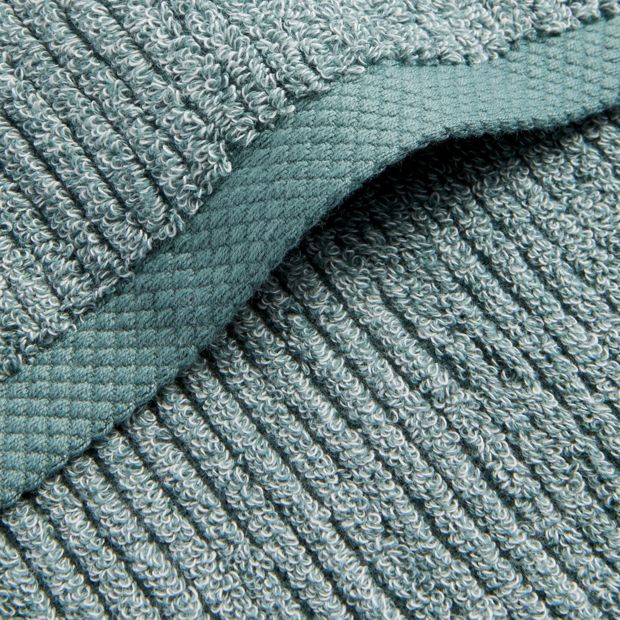 Australian Cotton Ribbed Face Washer - Piper - Sage Marle