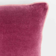 Ezra Velvet Breakfast Cushion - Berry