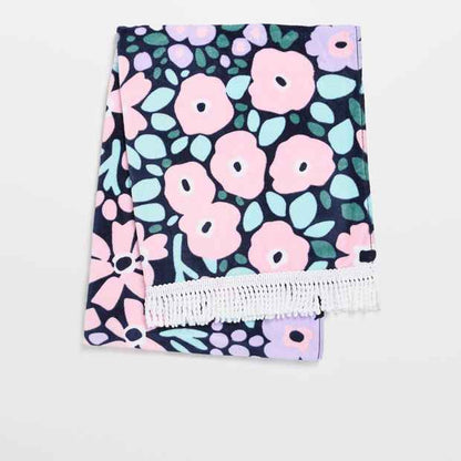 Australian Cotton Kids Beach Towel - Ditsy Floral Lilac