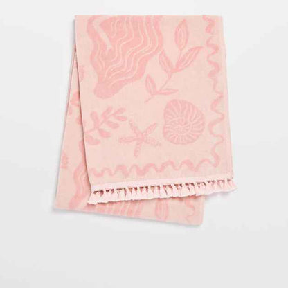 Australian Cotton Kids Beach Towel -Mermaid Beach Pink