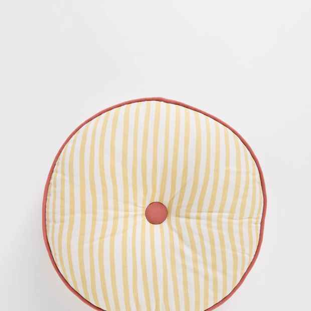 Alora Stripe Round Cushion