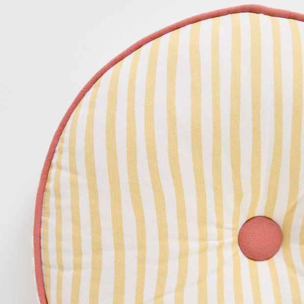 Alora Stripe Round Cushion
