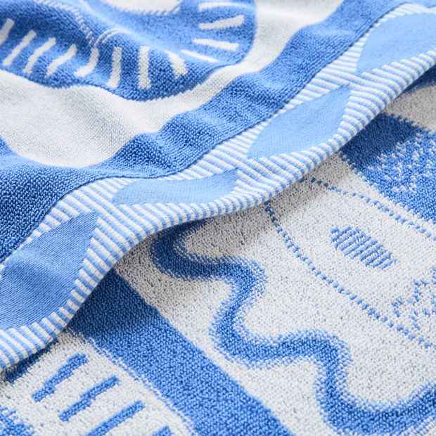 Print Beach Towel - Mediterranean