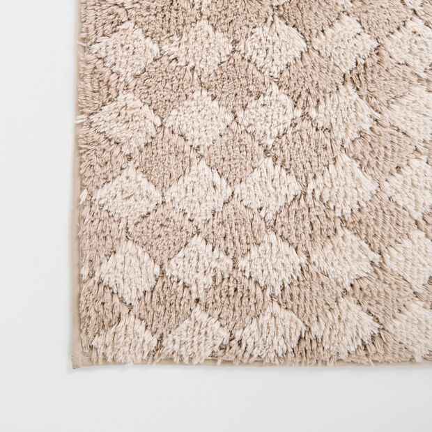 Diamond Bath Runner - Natural