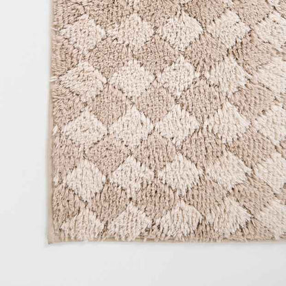 Diamond Bath Runner - Natural