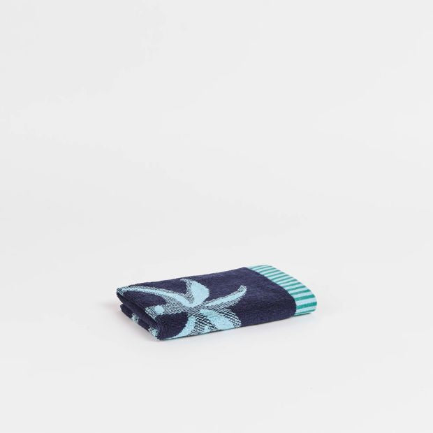 Kids Dino Australian Cotton Hand Towel - Peacoat