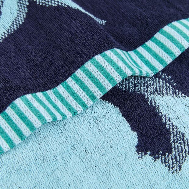 Kids Dino Australian Cotton Hand Towel - Peacoat