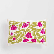 Anabelle Emvroidered Cushion - Wild Rose
