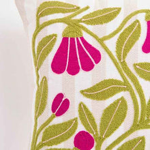 Anabelle Emvroidered Cushion - Wild Rose
