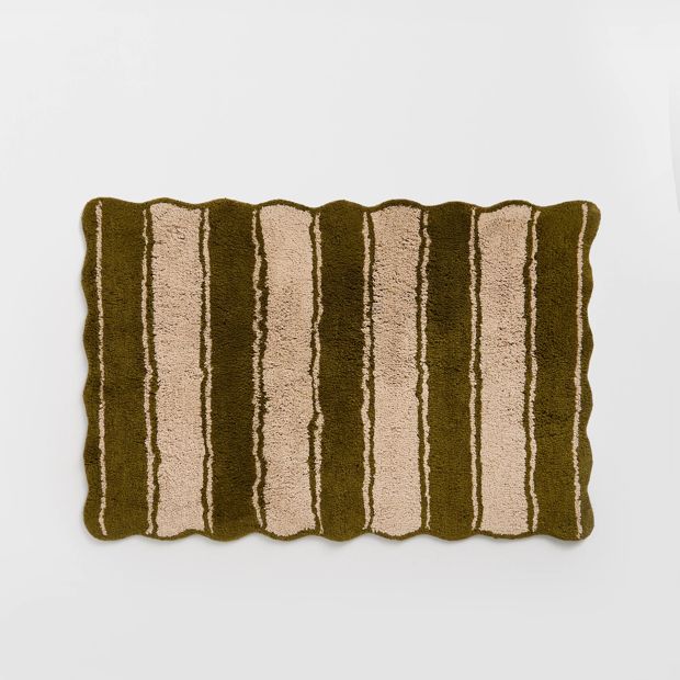 Botanica Textured Bath Mat - Avocado