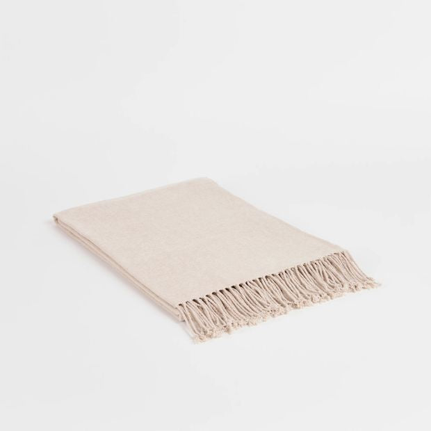 Issy Chenille Throw - Moonbeam