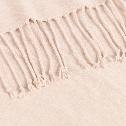 Issy Chenille Throw - Moonbeam