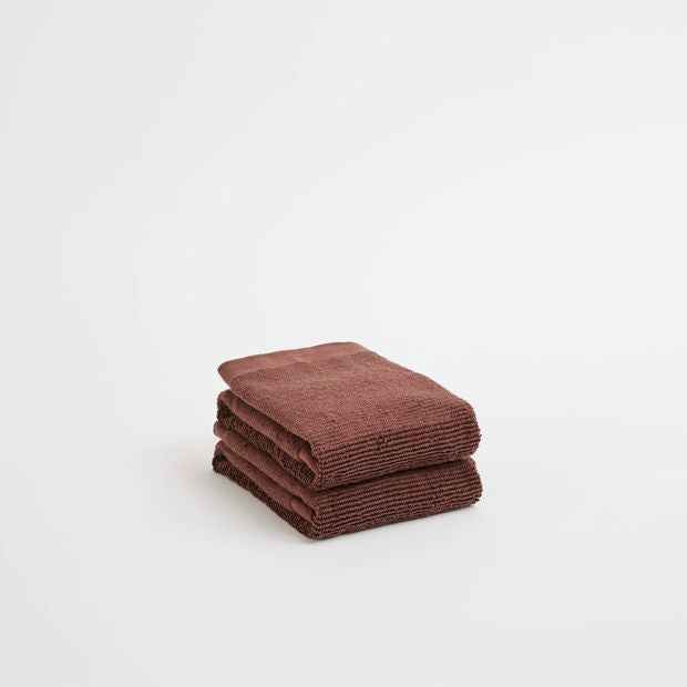 Reed Australian Cotton Ribbed Hand Towels 2 Pack