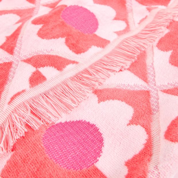 Kids Daisy Velour Jacquard Australian Cotton Beach Towel
