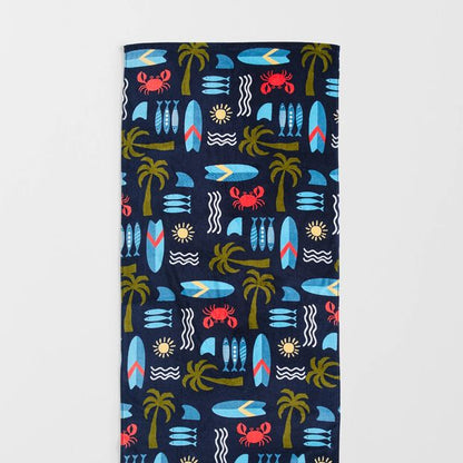Kids Costa Printed Velour Australian Cotton Beach Towel