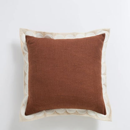 Sylvie Scallop Embroidered Cushion