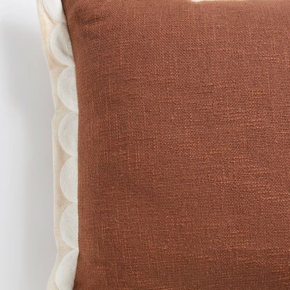 Sylvie Scallop Embroidered Cushion