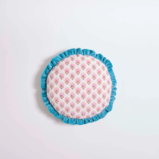 Lexie Floral Ruffle Cushion