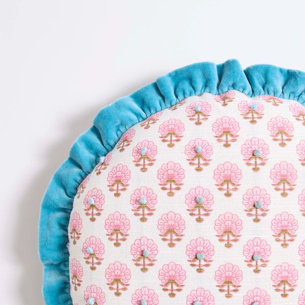 Lexie Floral Ruffle Cushion