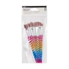 8 Pack Paint Brush Set - Iridescent