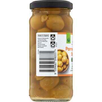 Woolworths Parmesan Stuffed Mediterranean Olives 230g