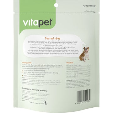 Vita Pet Rawhide Barrels Filled With Chicken Liver Dog Treats 400g