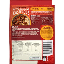 McCormick Slow Cooker Beef & Red Wine Casserole Recipe Base 40g