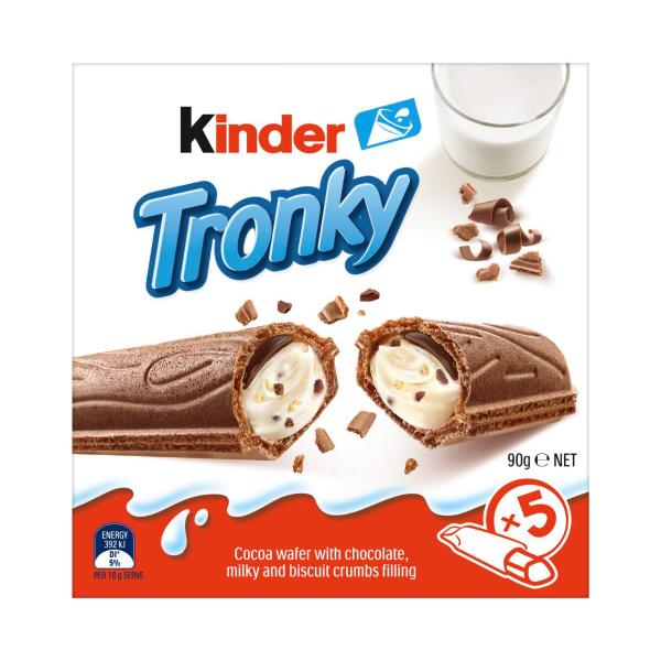 KINDER TRONKY MULTIPACK BISCUIT BARS 5PK
