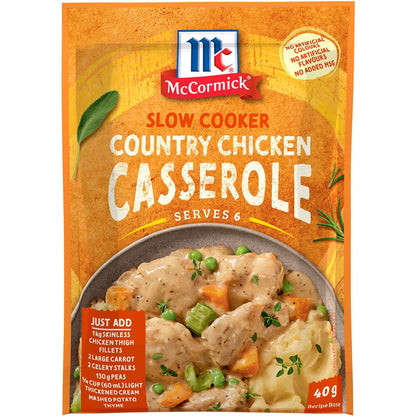 McCormick Slow Cooker Country Chicken Casserole Recipe Base 40g