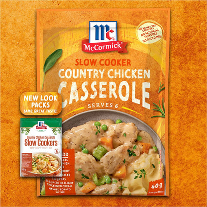 McCormick Slow Cooker Country Chicken Casserole Recipe Base 40g