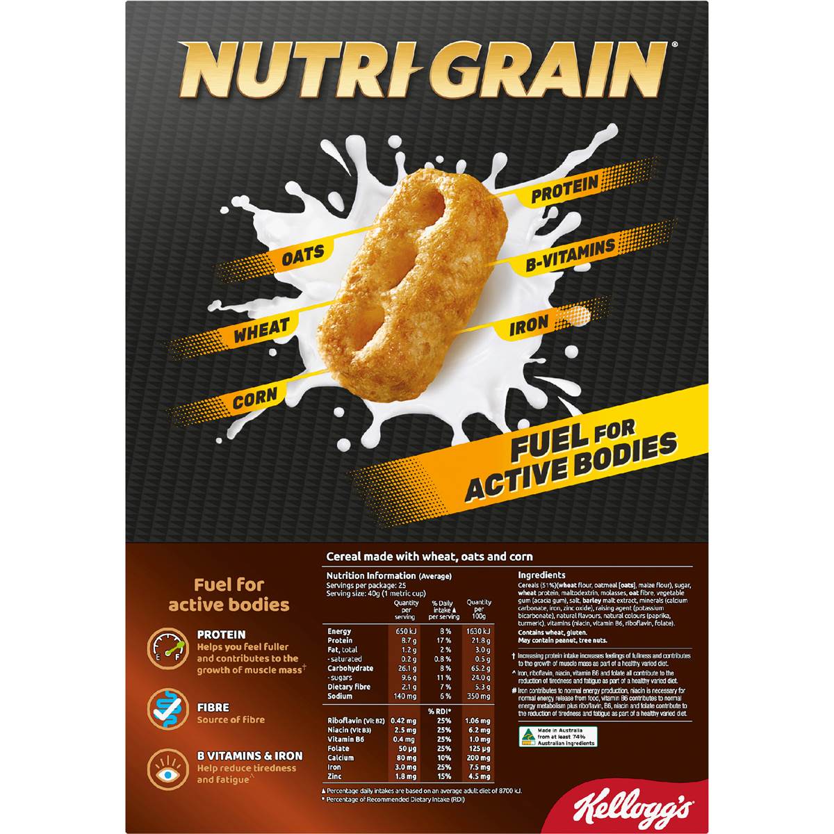Kellogg's Nutri Grain Protein Breakfast Cereal Bulk Pack 1kg