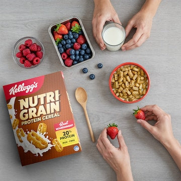 Kellogg's Nutri Grain Protein Breakfast Cereal Bulk Pack 1kg