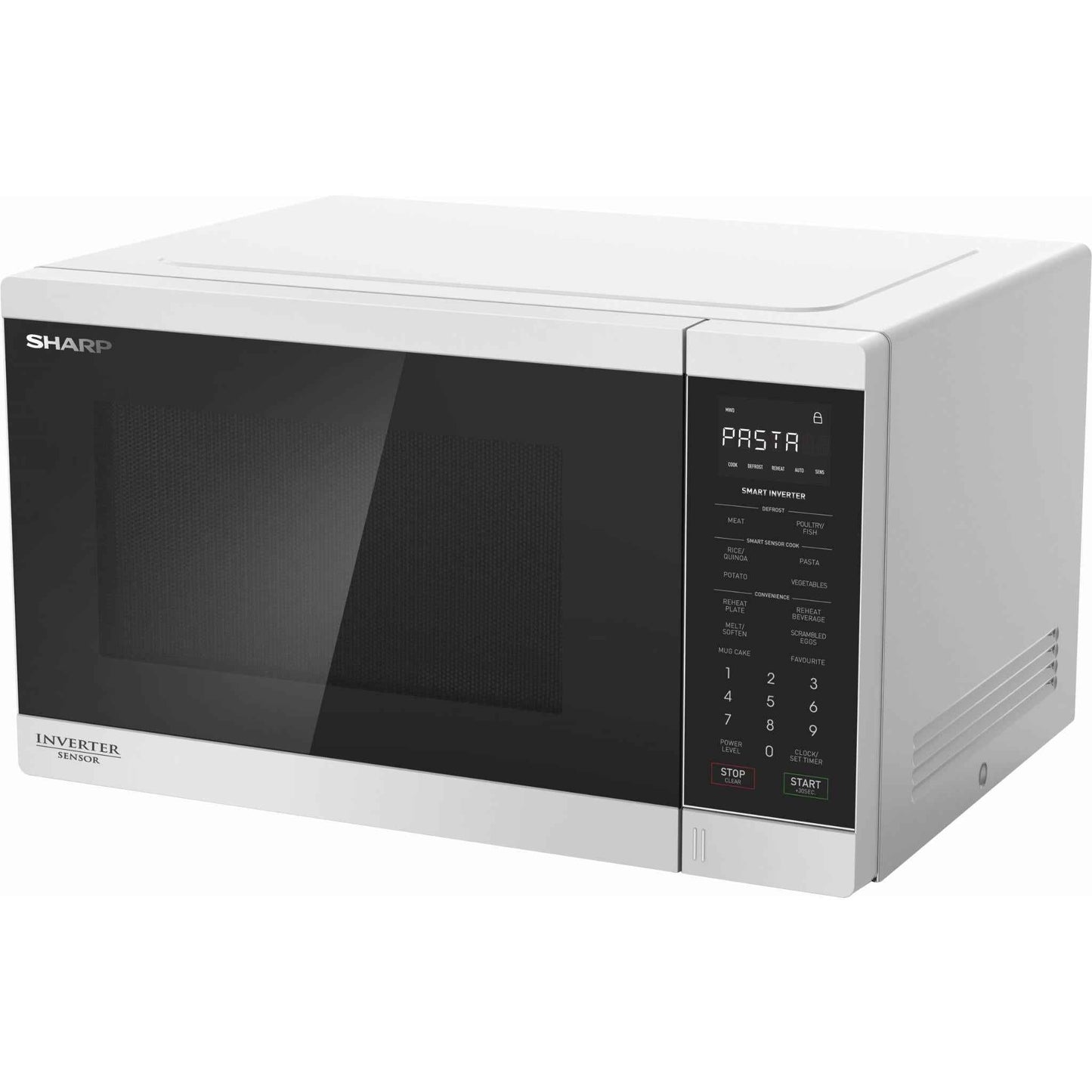 Sharp R350EW 1200W 34L Inverter Microwave (White)