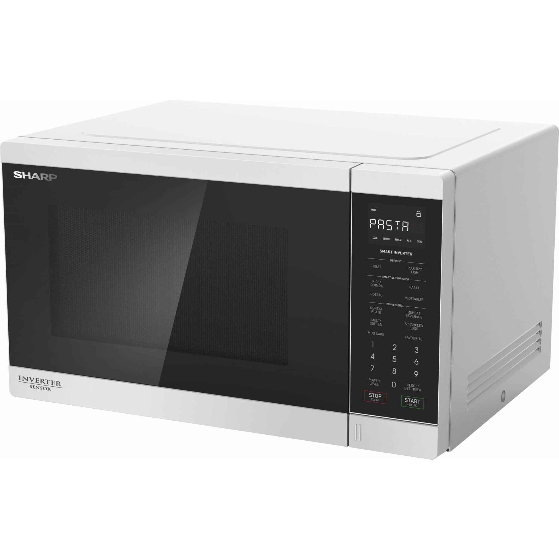 Sharp R350EW 1200W 34L Inverter Microwave (White)
