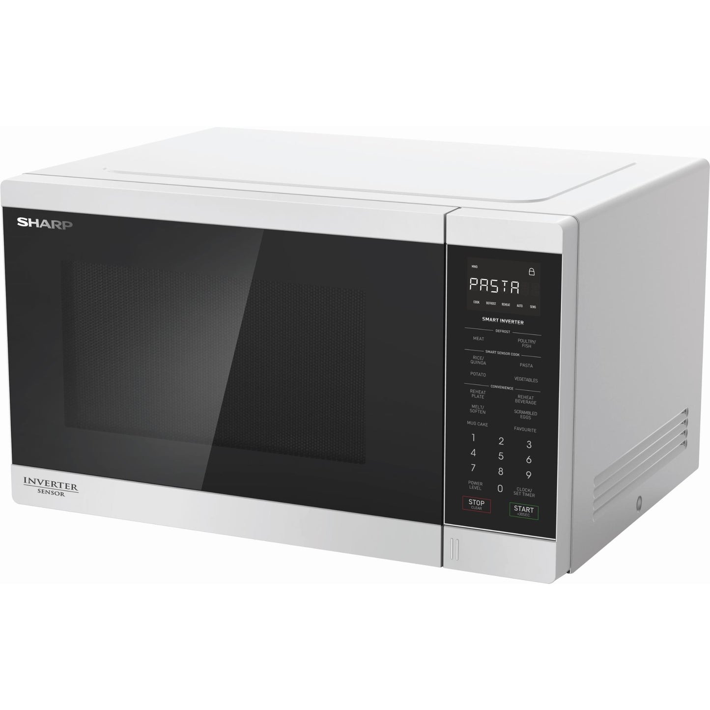 Sharp R350EW 1200W 34L Inverter Microwave (White)