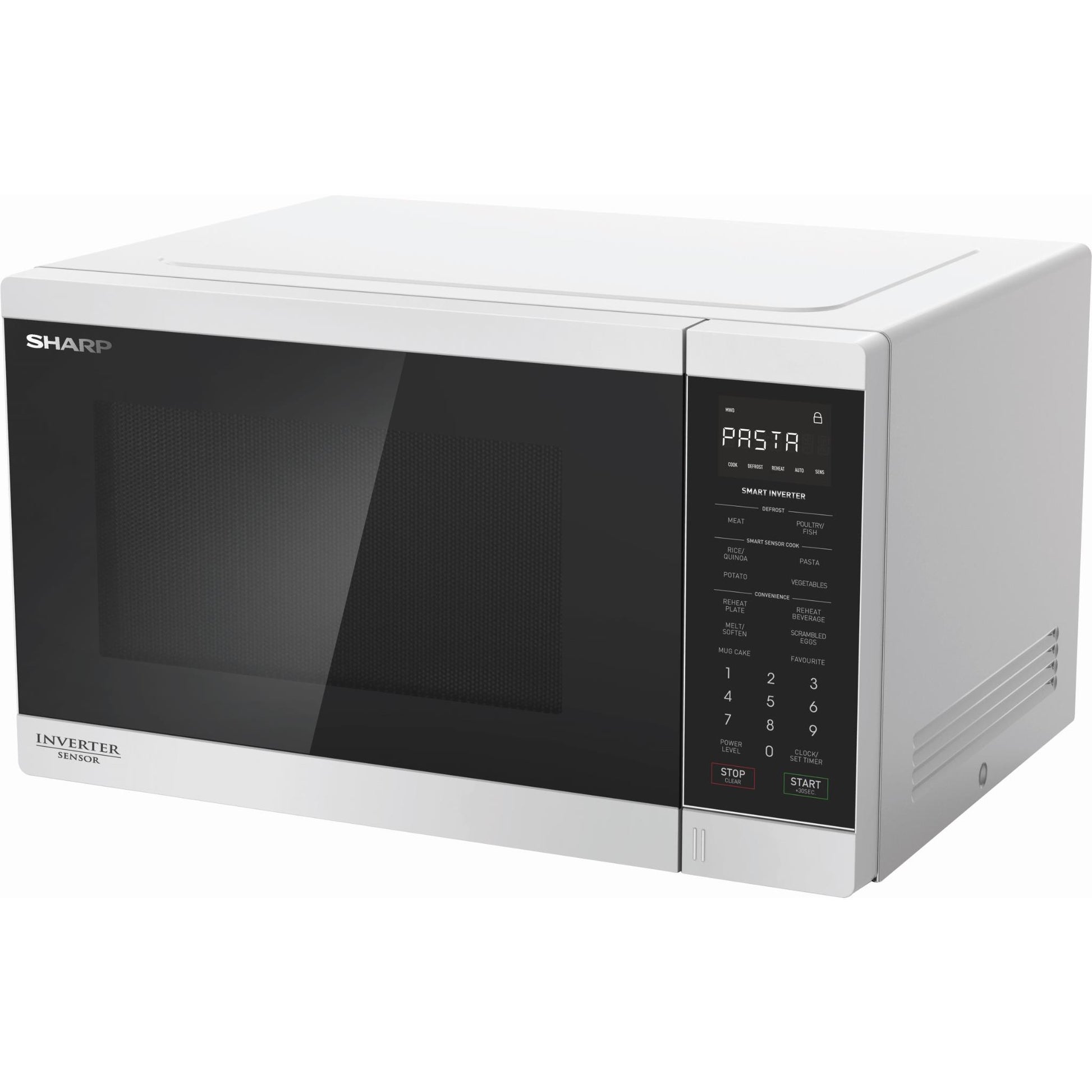 Sharp R350EW 1200W 34L Inverter Microwave (White)