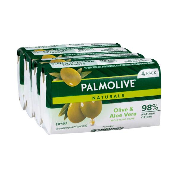 PALMOLIVE NATURALS SOAP ALOE & OLIVE 4PK 360G