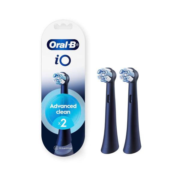 *ORAL B IO ULTIMATE CLEAN ELECTRIC TOOTHBRUSH REPLACEMENT HEAD BLACK 2 PACK 