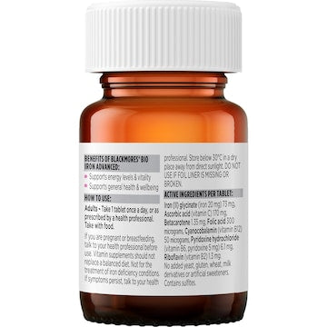 Blackmores Bio Iron Advanced Energy Support Tablets 30 pack
