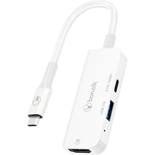 Bonelk Long-Life USB-C 3 in 1 Multiport Hub (White)