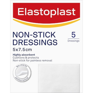 Elastoplast Non Stick Wound Pad Dressings 5 pack