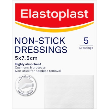 Elastoplast Non Stick Wound Pad Dressings 5 pack