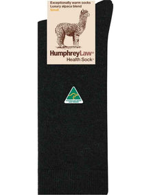 Alpaca Health Over The Calf Socks in Black