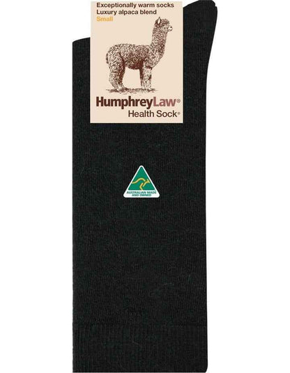 Alpaca Health Over The Calf Socks in Black