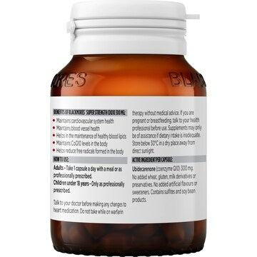 Blackmores Super Strength CoQ10 300mg Heart Health Vitamin Tablets 30 pack