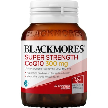 Blackmores Super Strength CoQ10 300mg Heart Health Vitamin Tablets 30 pack