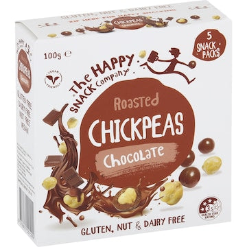 The Happy Snack Company Chickpeas Chocolate 5 pack