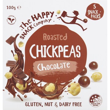The Happy Snack Company Chickpeas Chocolate 5 pack