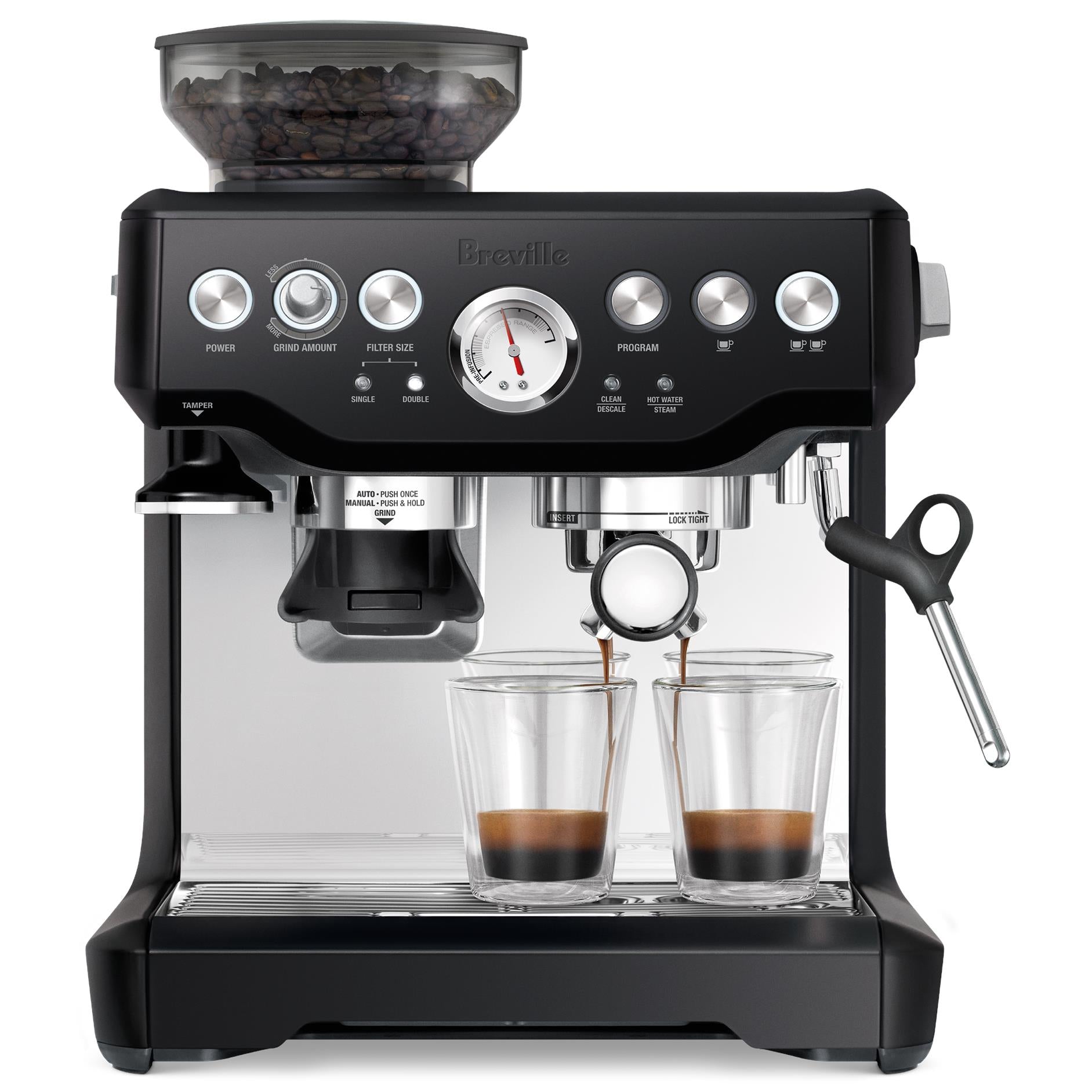 Breville the Barista Express® Coffee Machine (Black Truffle)