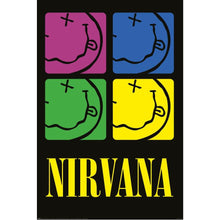 Nirvana - Smiley Squares Poster